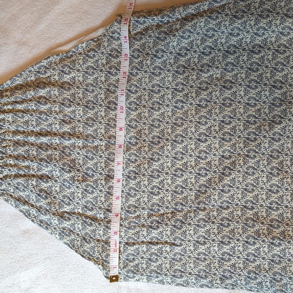 Mountain Fest Cream and Teal Green Print Swing Dress - Picture 6 of 11